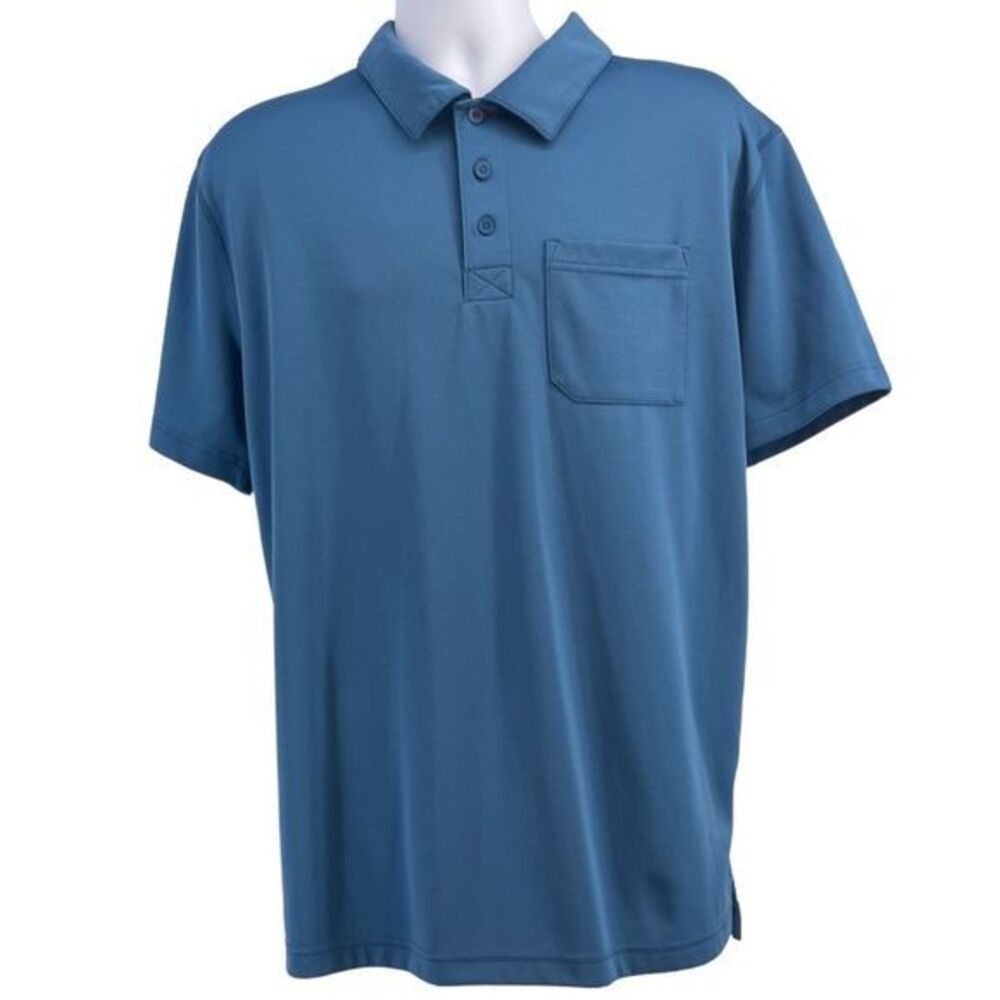 Under Armour Mens Blue Polo All Season Gear Breast Pocket sz XL 10275
